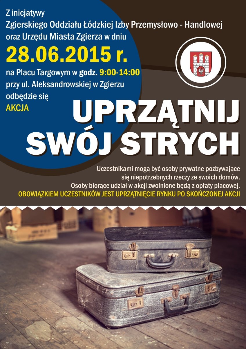 Akcja "Uprzątnij Swój Strych" plakat