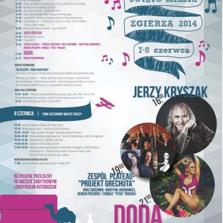 Plakat na Święto Miasta Zgierz 2014