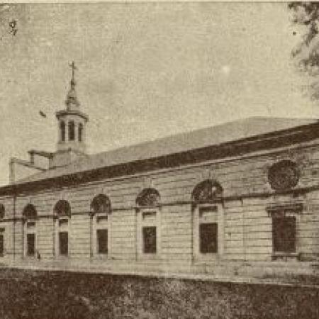 Zdjęcie archiwalne przedstawia Kościół ewangelicki 1889 r. - Cyfrowa Biblioteka Narodowa