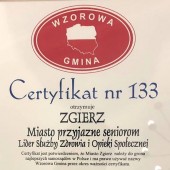 Certyfikat "Wzorowa Gmina" dla Zgierza