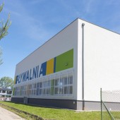 Budynek pływalni przy ul. Leśmiana 1 - maj 2019 r.