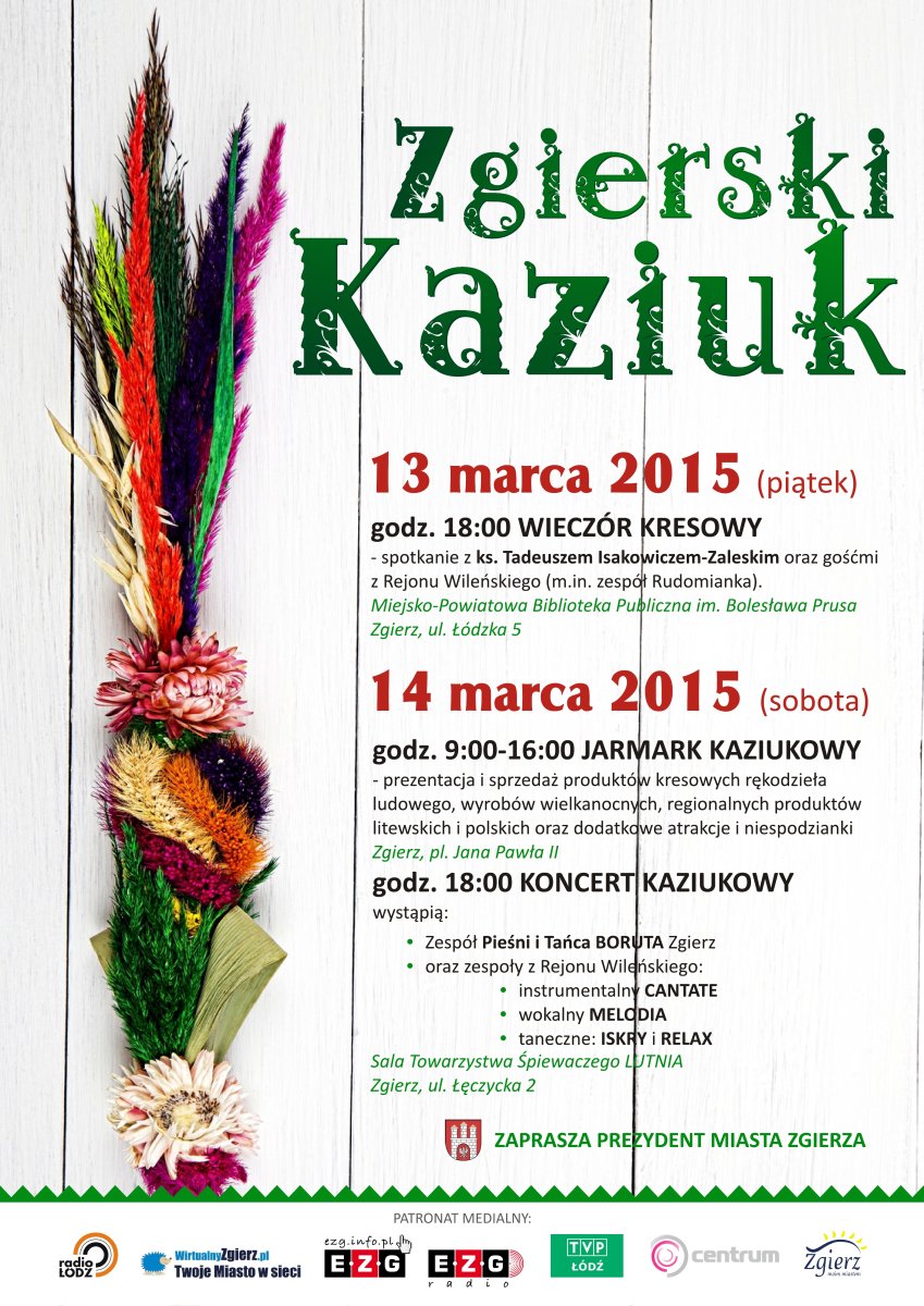 Zgierski Kaziuk - 13-14.03.2015 r. plakat Zgierski Kaziuk - 13-14.03.2015 r. plakat