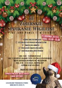 III ZGIERSKIE SPOTKANIE WIGILIJNE - 15.12.2013 r. plakat III ZGIERSKIE SPOTKANIE WIGILIJNE - 15.12.2013 r. plakat