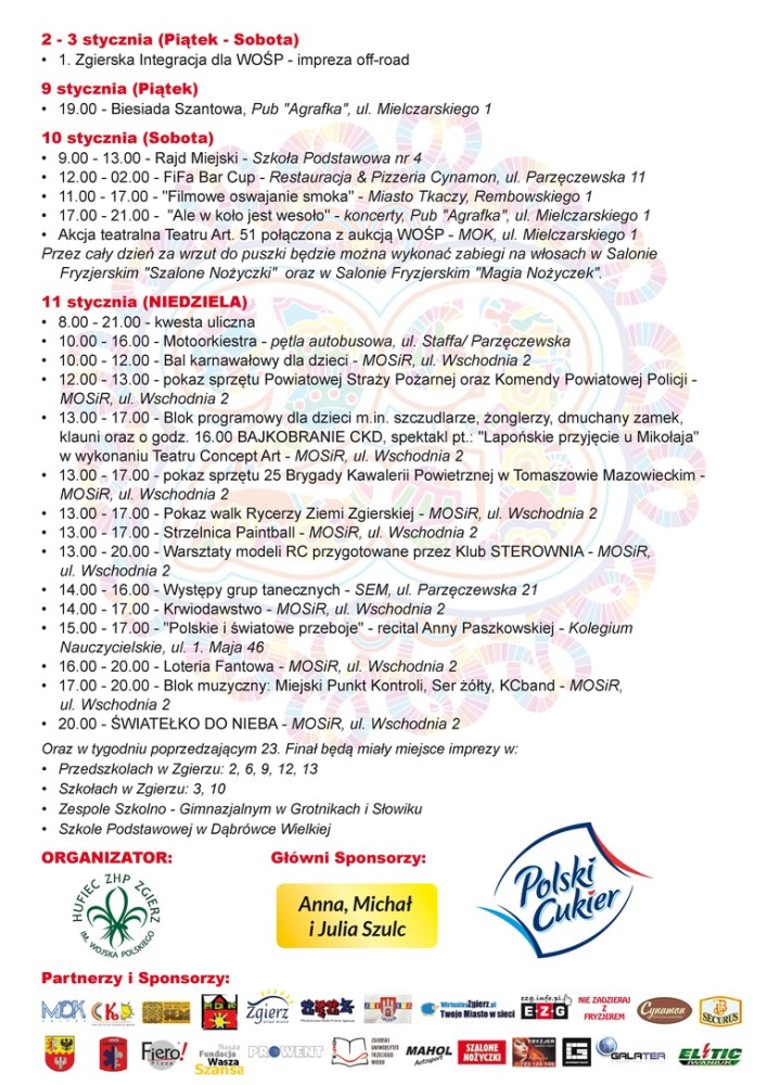 Grafika przedstawiająca plakat WOŚP