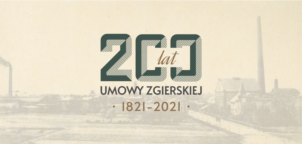 Logo jubileuszu 200 lat Umowy zgierskiej