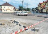 Zdjęcie przedstawiające prace drogowe