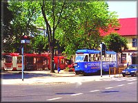Tramwaj na pl. Kilińskiego lata 90-te XX w.