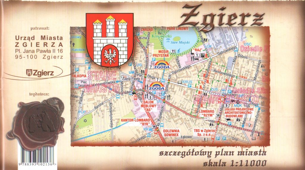 Plan miasta Zgierza