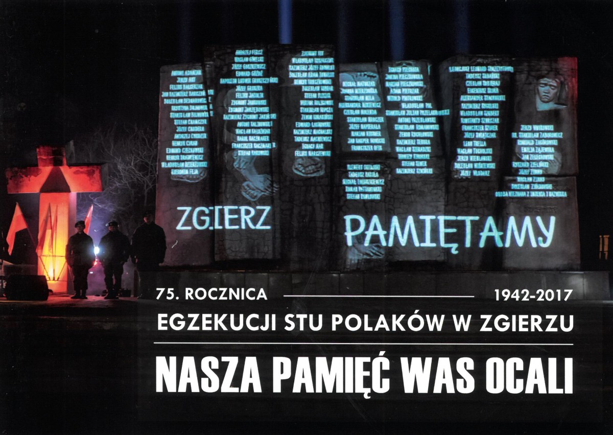Nasza pamięć Was ocali 75. rocznica Egzekucji Stu Polaków w Zgierzu Okładka Nasza pamięć Was ocali