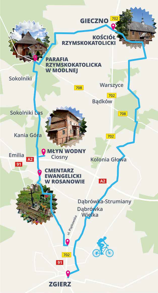 Trasa Zgierz - Gieczno - Rosanów - Zgierz Trasa Zgierz - Gieczno - Rosanów - Zgierz