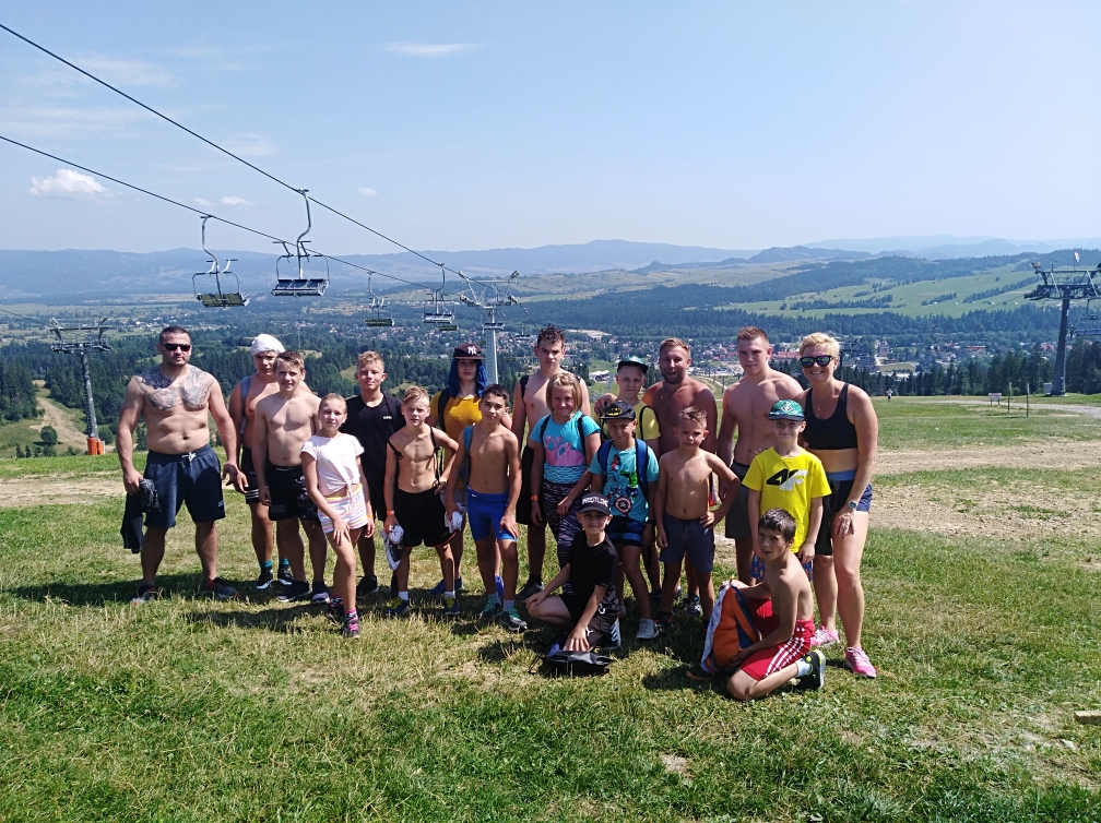 Uczestnicy obozu sportowego w Białce Tatrzańskiej 2019
