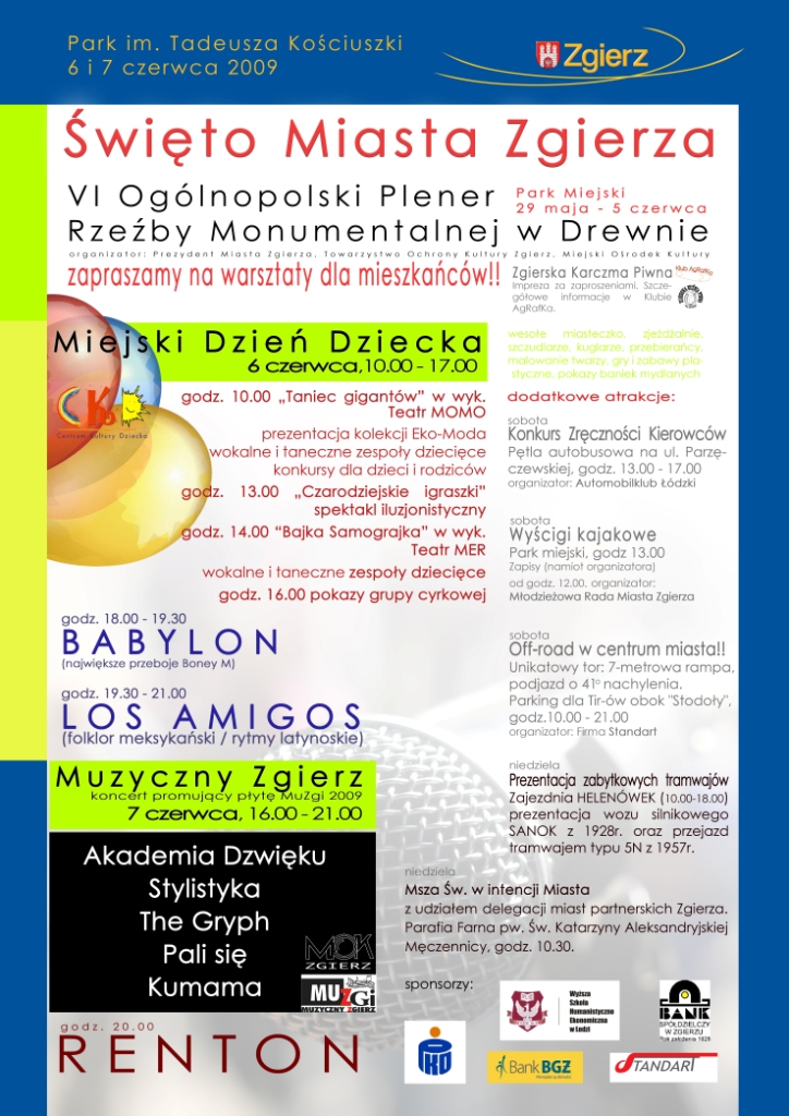 święto miasta 2009 plakat święto miasta 2009 plakat