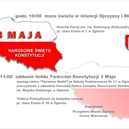 plakat narodowe święto konstytucji