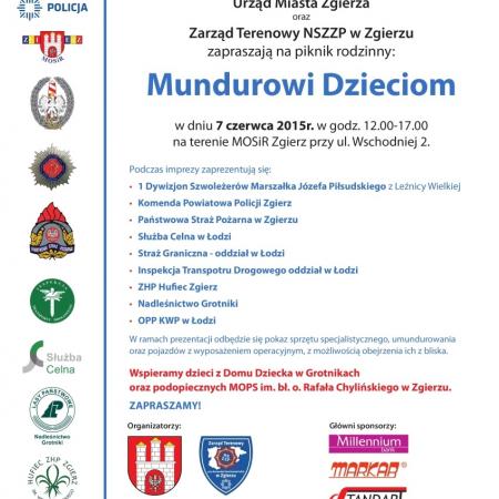 plakat mundurowi dzieciom