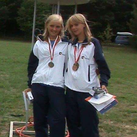 2008 rok - Ola Róg /z prawej/- multimedalistka Mistrzostw Polski i OOM 2008 i "złoto-brązowa" Paulina Misztal