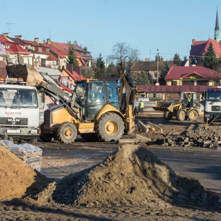 Przebudowa targowiska miejskiego - grudzień 2016 r.