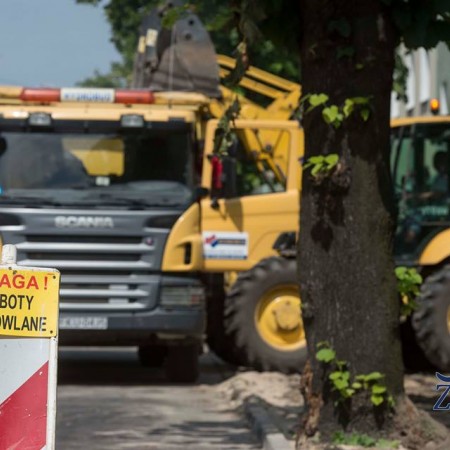 Prace drogowe w centrum Zgierza