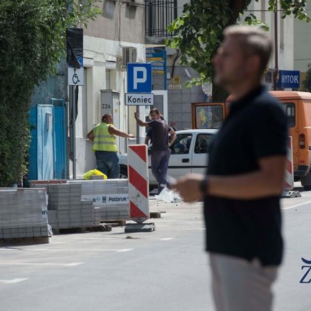 Prace drogowe w centrum Zgierza