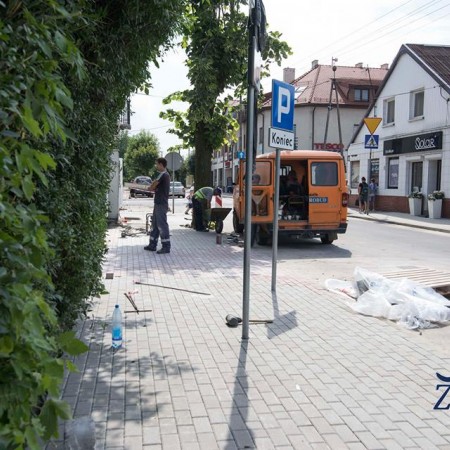 Prace drogowe w centrum Zgierza