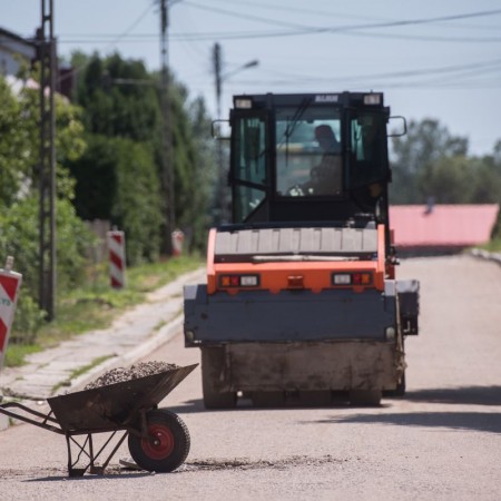 ul. Mireckiego w trakcie przebudowy - 22.06.2017 r.