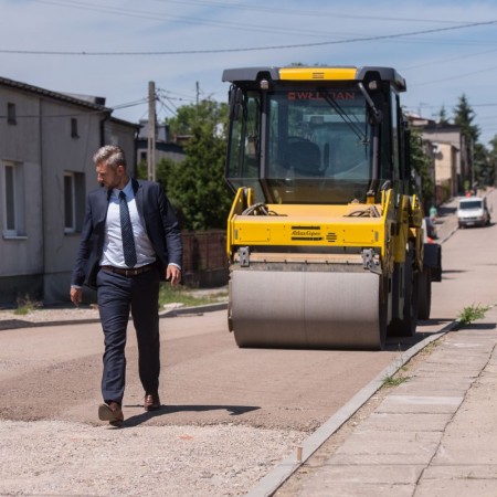 ul. Mireckiego w trakcie przebudowy - 22.06.2017 r.