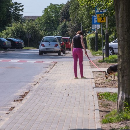 Widok chodnika po zakończonej inwestycji - 27.06.2017 r.