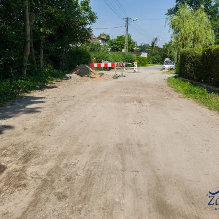 Widok ul. Chełmskiej (rękaw) przed inwestycją - 10.07.2017 r.