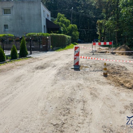 Widok ul. Chełmskiej (rękaw) przed inwestycją - 10.07.2017 r.