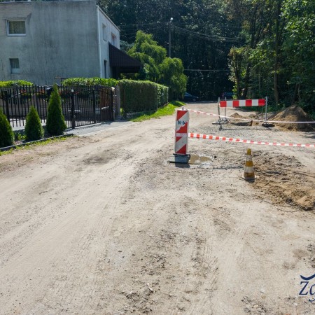 Widok ul. Chełmskiej (rękaw) przed inwestycją - 10.07.2017 r.