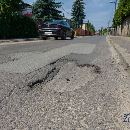 Widok ul. Kamiennej przed inwestycją - 10.07.2017 r.