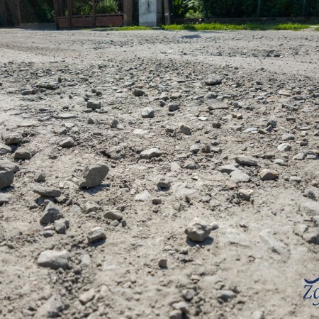Widok ul. Zawiszy przed inwestycją - 10.07.2017 r.