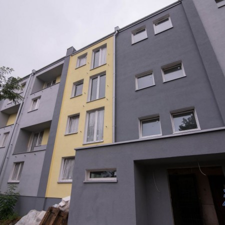 Blok mieszkalny przy ulicy Chemików - stan inwestycji 06.09.2017 r.