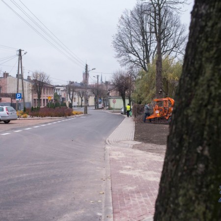 Widok ul. Bazylijskiej po zakończonej inwestycji - 10.11.2017 r.