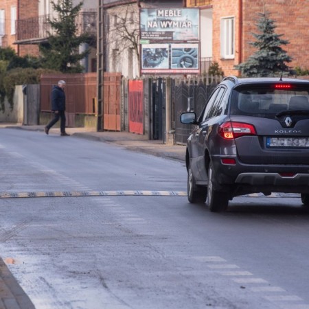 Widok ul. Kamiennej po zakończonej inwestycji - 23.11.2017 r.