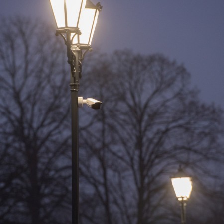 Lampy oświetleniowe na targowisku - 17.12.2017 r.