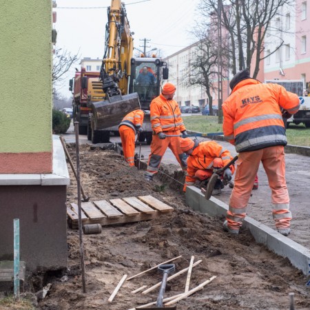 Remont chodników na osiedlu Stary Kurak - 11.01.2018 r.