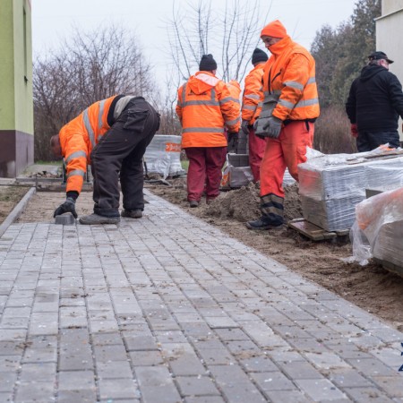 Remont chodników na osiedlu Stary Kurak - 11.01.2018 r.