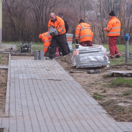 Remont chodników na osiedlu Stary Kurak - 11.01.2018 r.