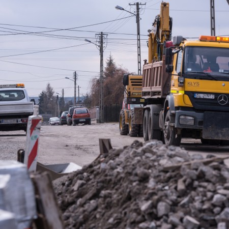 Prace remontowe na ul. Trojańskiej - 13.03.2018 r.