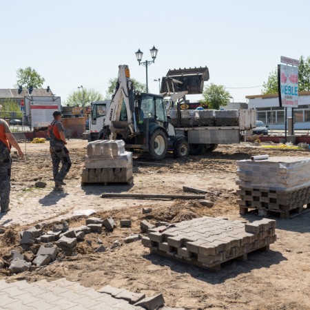 Przebudowa targowiska - 09.05.2018 r.