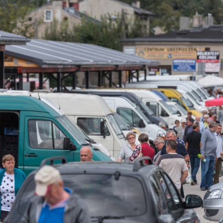 Widok targowiska po zakończeniu inwestycji - 31.08.2018 r.