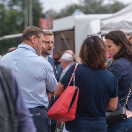 Odbiór robót po zakończeniu drugiego etapu przebudowy miejskiego targowiska przy ul. Aleksandrowskie - 31.08.2018 r.