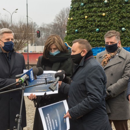 Konferencja prasowa w Zgierzu