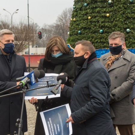 Konferencja prasowa w Zgierzu