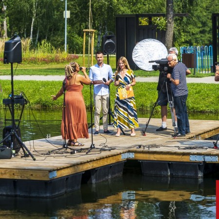 Nagrania do programu z Julią Szwajcer