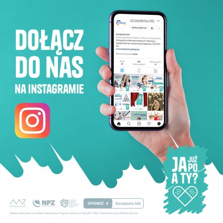 grafika "Dołącz do nas na instagramie"