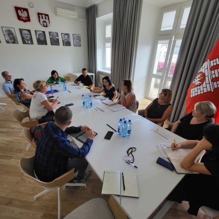 Spotkanie robocze zespołu realizującego zadania w programie Rozwój Lokalny / A working meeting of the team performing tasks in the Local Development