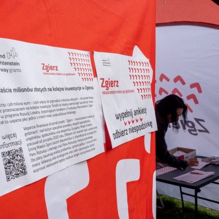  Namiot projektu Rozwój Lokalny na Zakończeniu Lata 2022 / The Tent of the Local Development project at the End of the Summer (Zakończenie Lata) Fest 2022.
