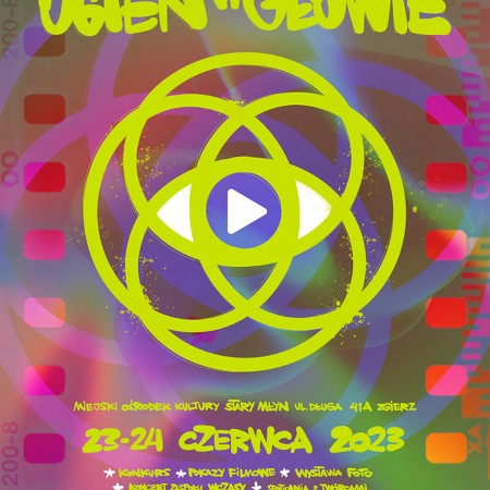 "Ogień w głowie" plakat 2023 - autor: NS1 aka Enes Jeden