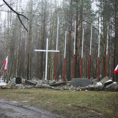 krzyż przy Mogile w Lesie Lućmierskim
